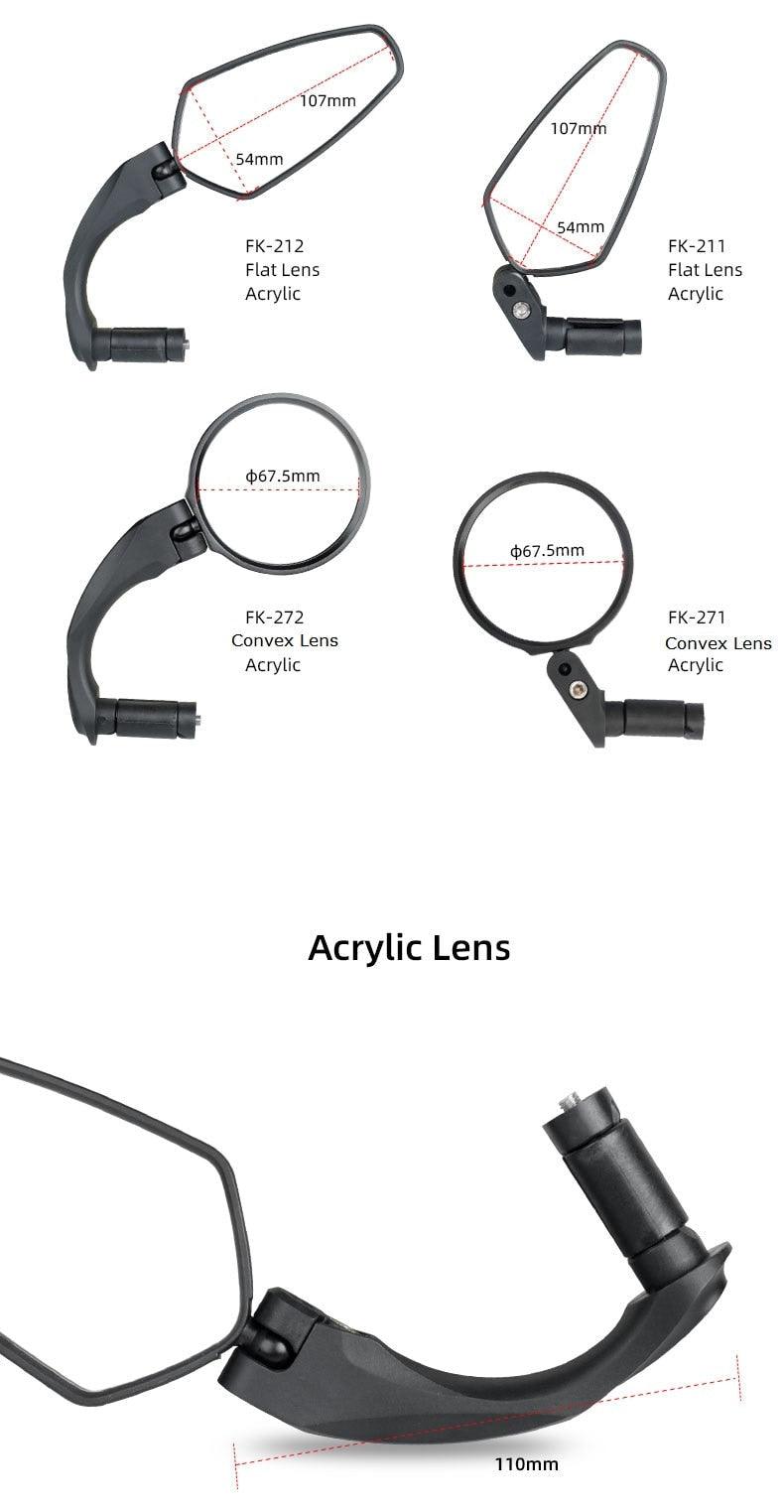 1 Pair Bicycle Rear View Mirror
