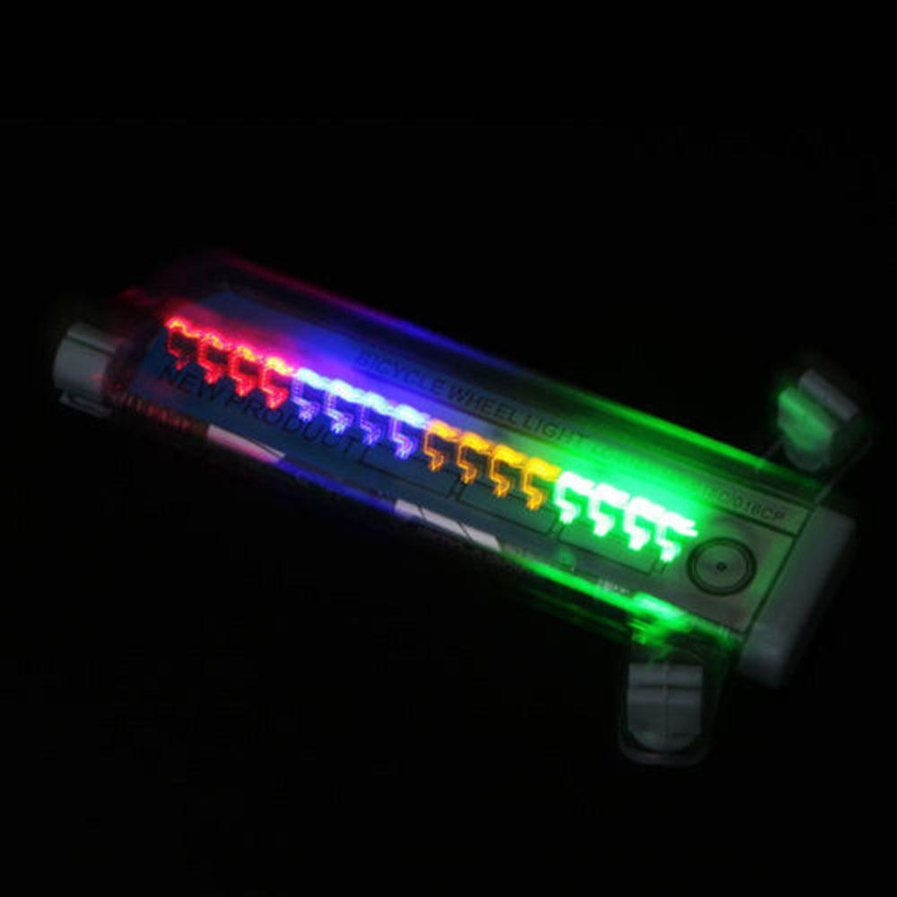 32 Pattern Bike Light Bicycle Wheel Light Double Display Flash 32 RGB LED Light