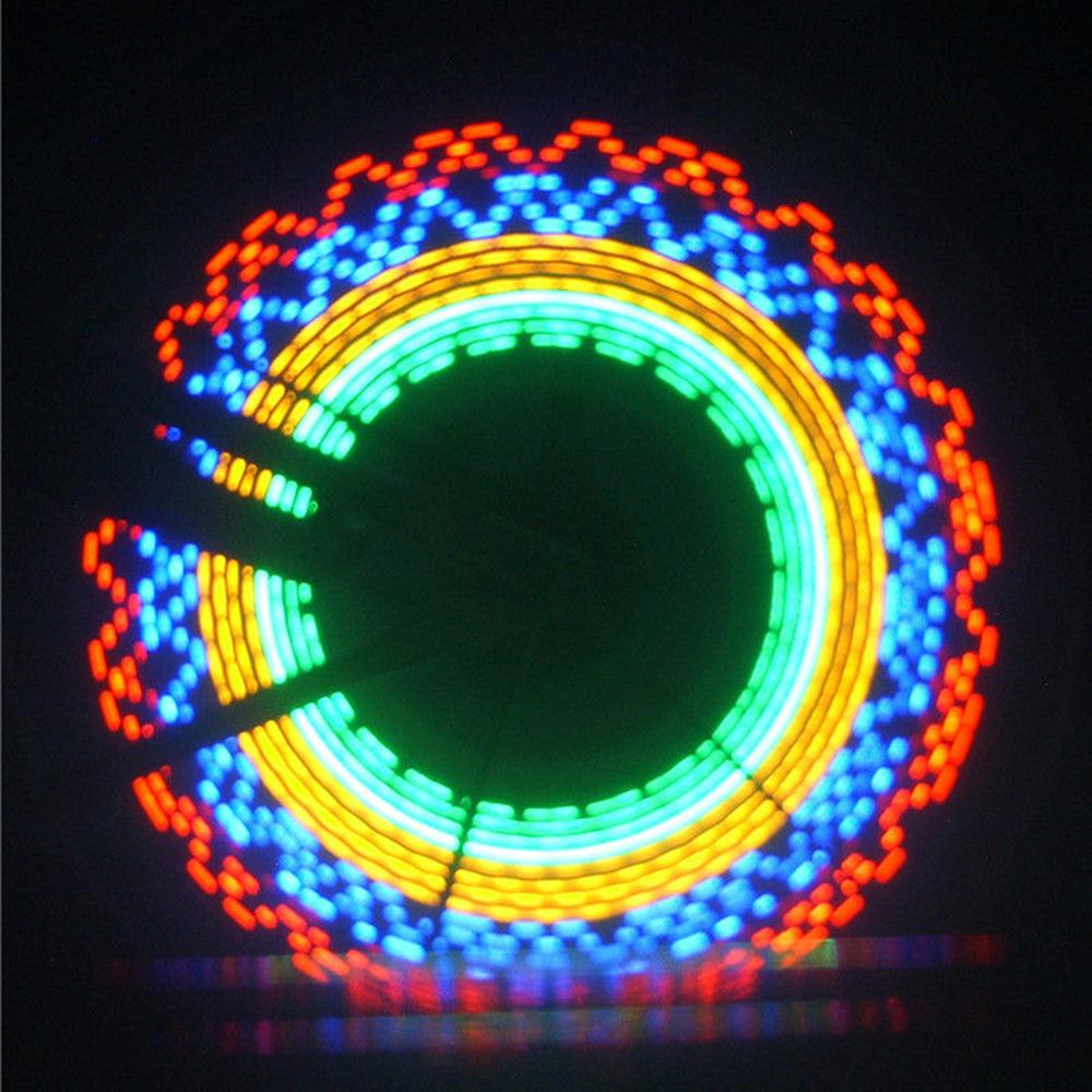 32 Pattern Bike Light Bicycle Wheel Light Double Display Flash 32 RGB LED Light