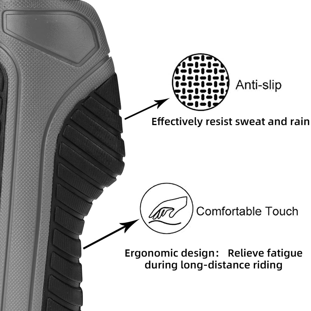 Bike Handle Grips with Double Lock-On Clamps – Aluminum