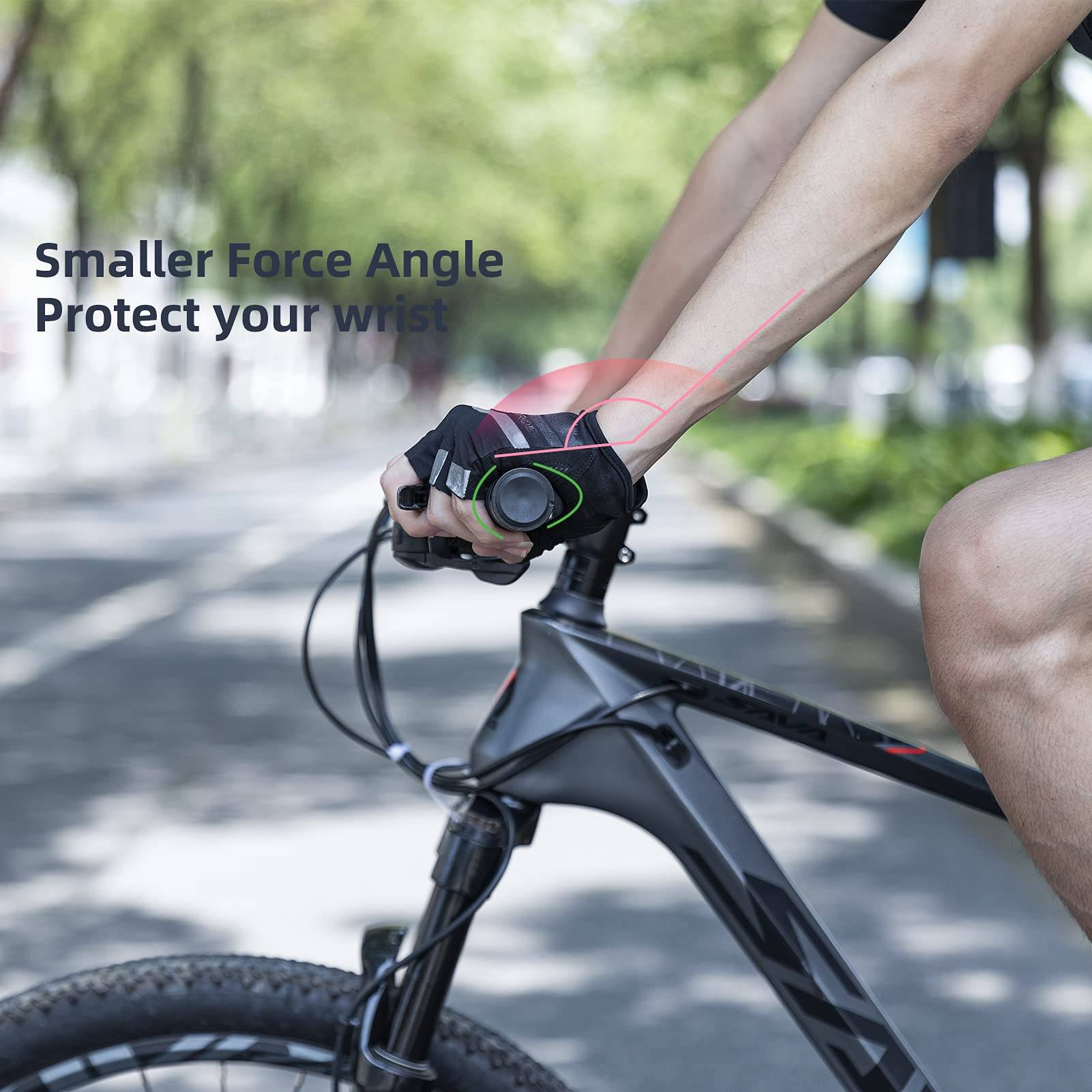 Bike Handle Grips with Double Lock-On Clamps – Aluminum
