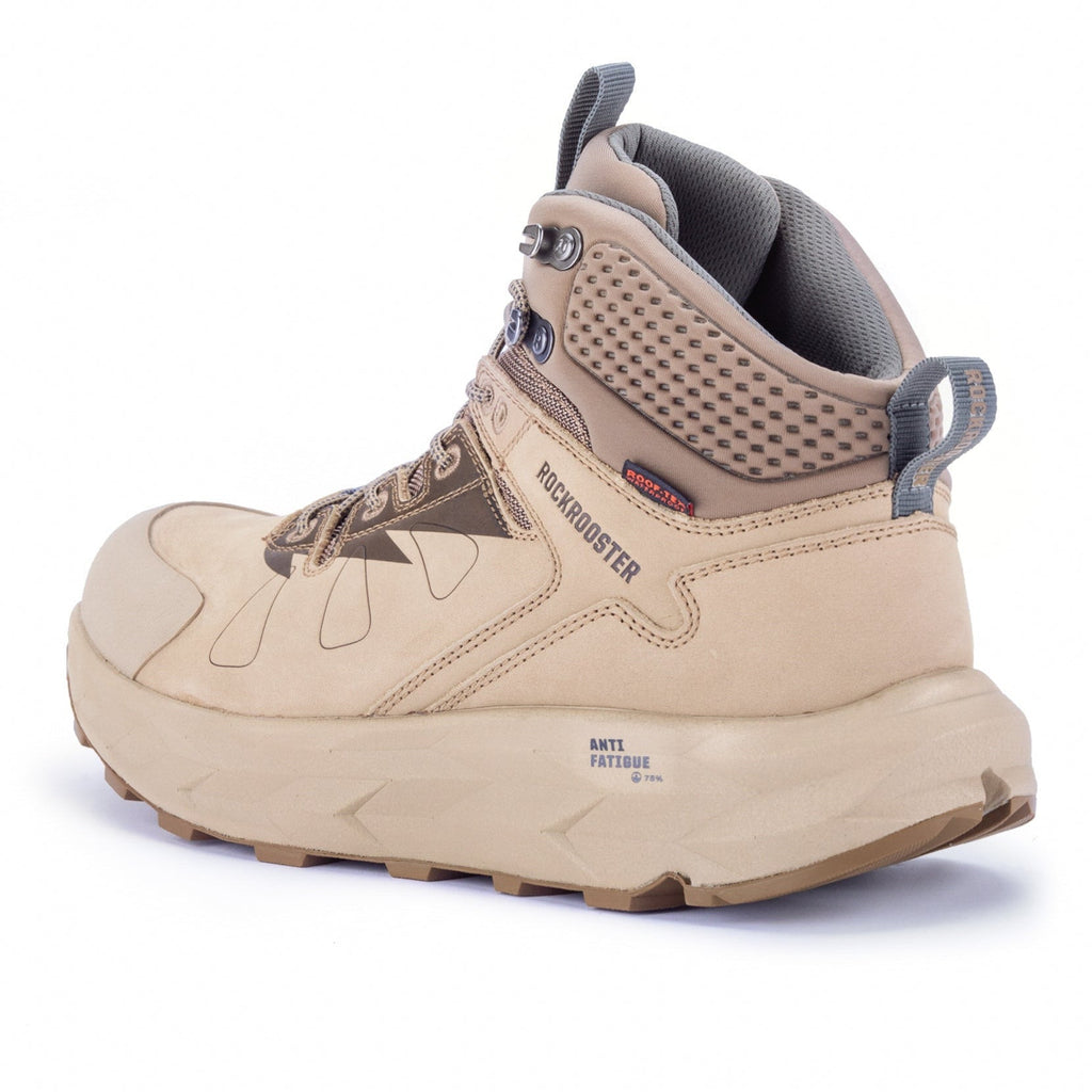 rockrooster Farmington Sand 6 Inch Waterproof Hiking Boots