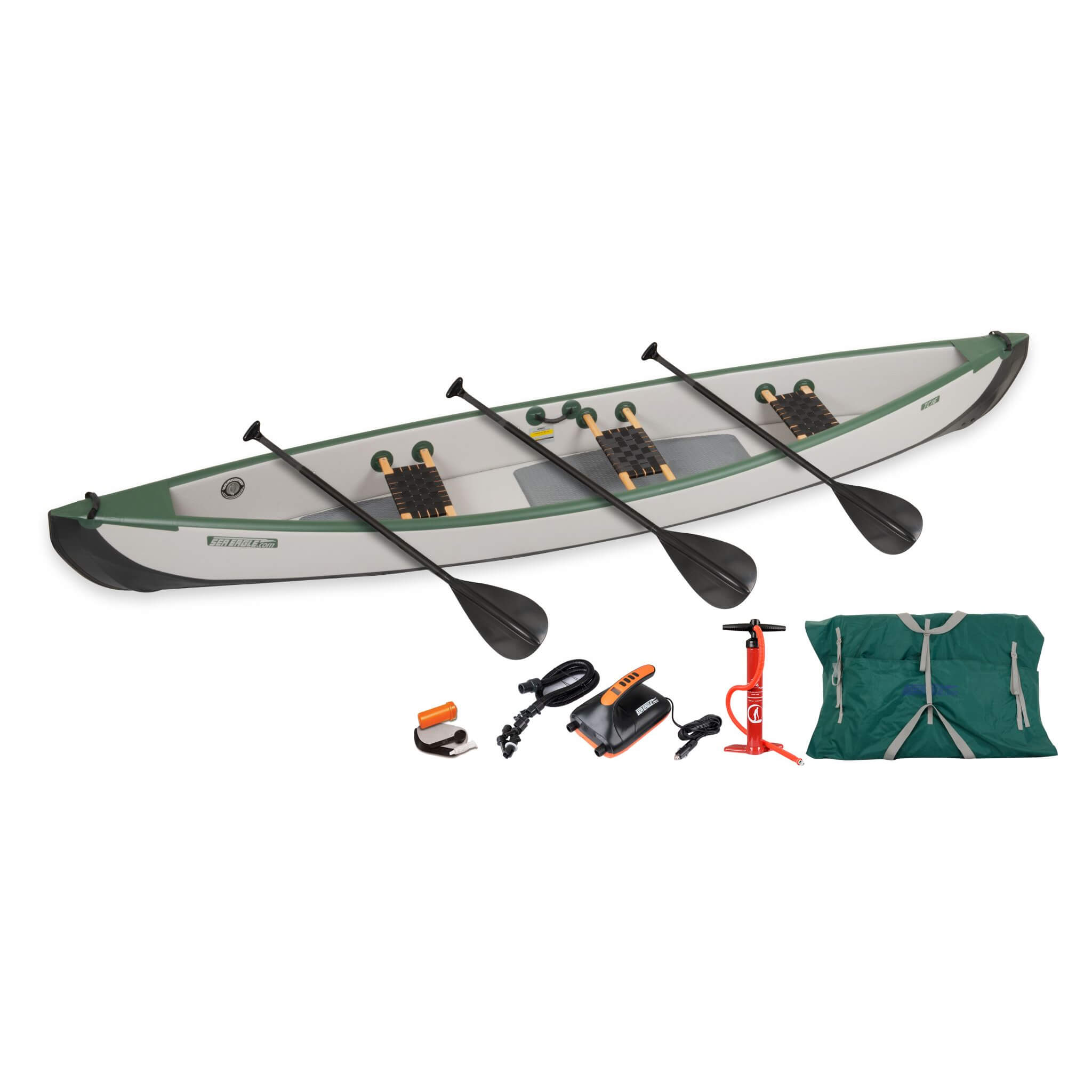 Sea Eagle 3-People  Inflatable Travel Canoe, 16FT